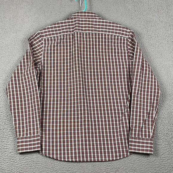 Untuckit Button Up Shirt Men's Large Red Plaid Causal Formal Business Classic - Picture 7 of 7